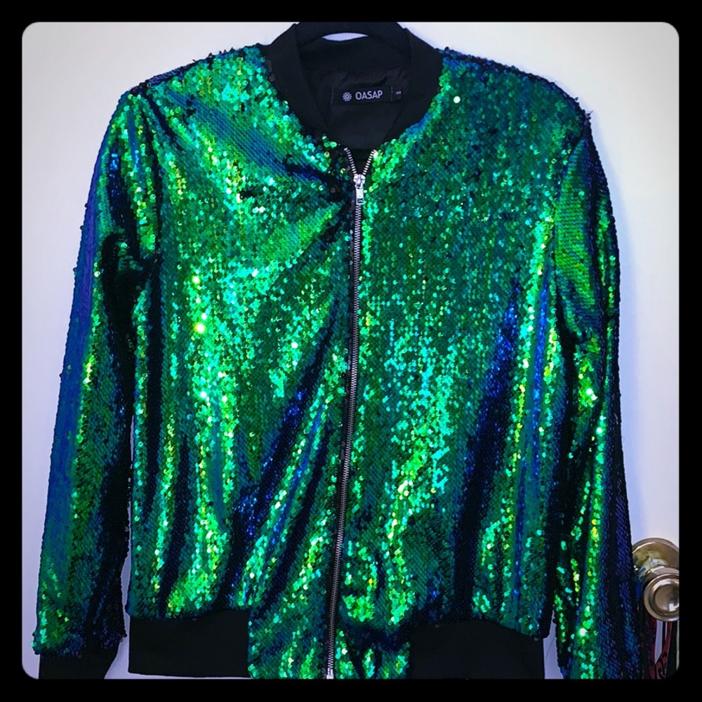 Sequin Jacket 💚